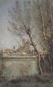 La cathedrale de Mantes (mk11) Jean Baptiste Camille  Corot